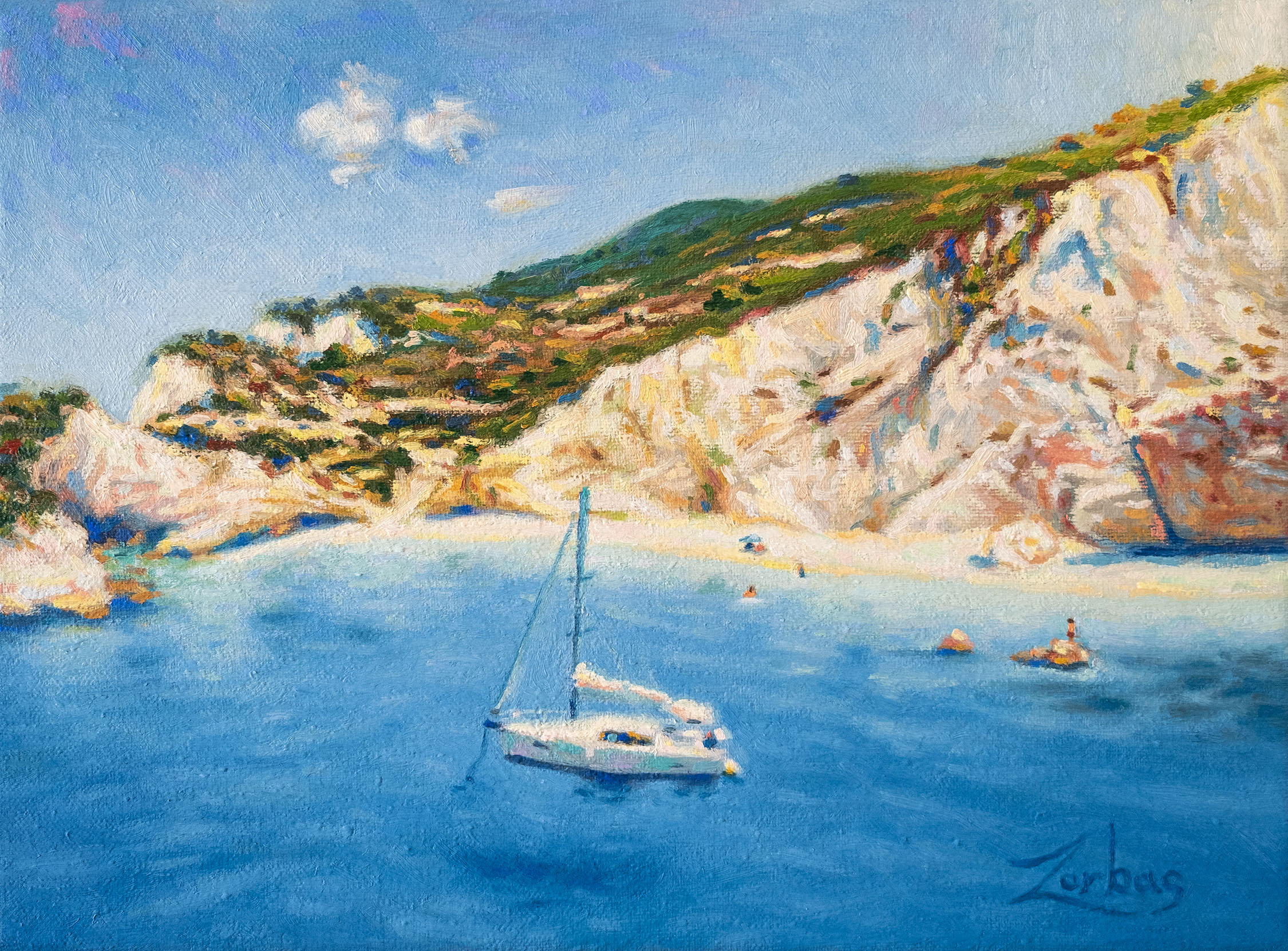 Picture of Zac Zorbas Lefkada painting